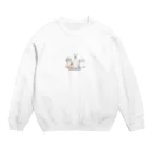 fujimaru_fujimaruのごはんまちわんこ。 Crew Neck Sweatshirt