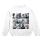 tomityomiの幻想的な女性 Crew Neck Sweatshirt