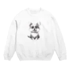 garireoの飼い主を待っている犬 Crew Neck Sweatshirt