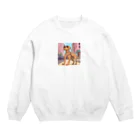 candokysの街ゆくDOG Crew Neck Sweatshirt