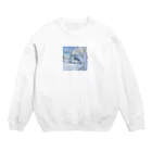 白銀屋の美しい冬の景色 Crew Neck Sweatshirt