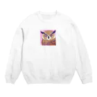 OWIの幸運ふくろうグッズ Crew Neck Sweatshirt