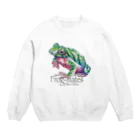 引田玲雄 / Reo Hikitaのカエルメイト(Frog-mates)より「スイカエル」 Crew Neck Sweatshirt