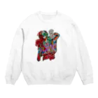 niboshiのロングヘアーの女の子 Crew Neck Sweatshirt