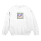 Kstyleの水彩画風王冠アート Crew Neck Sweatshirt