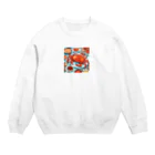 カズの「海の宴」 Crew Neck Sweatshirt