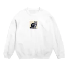 ドット絵、ゲーム好き必見🥰のピクセルアートアメリカンショートヘア Crew Neck Sweatshirt