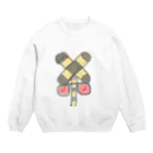 monakomomoの開かずの踏切 Crew Neck Sweatshirt