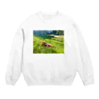 化けわらじ工房のおひるね化けわらじ Crew Neck Sweatshirt