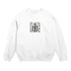 8ball.AI.artのロボット　基盤図 Crew Neck Sweatshirt