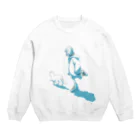 書肆うたかた　瀬戸かもめの猫を追う Crew Neck Sweatshirt