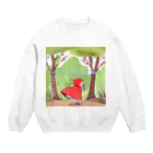 petitringo -プチリンゴ-のおばあさんのお家へ向かう赤ずきんちゃん Crew Neck Sweatshirt