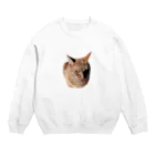 michael_sippoの威圧する猫 Crew Neck Sweatshirt