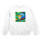 murafamilyのわんぱくハリネズミ【チッチ】 Crew Neck Sweatshirt