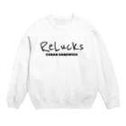 Relucksのロゴデザイン Crew Neck Sweatshirt