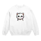 終わらない夢🌈のにゃんこ🐱 Crew Neck Sweatshirt