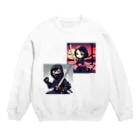 tyak35の忍者　くのいち Crew Neck Sweatshirt