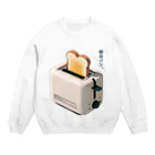 脂身通信Ｚの朝はパン。_231123 Crew Neck Sweatshirt