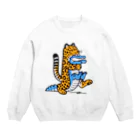 あめみやのワニの隣人ジャガー Crew Neck Sweatshirt