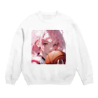 ぶーたんの夢を握る手 Crew Neck Sweatshirt