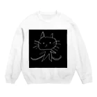 ginaのダブルしっぽネコ Crew Neck Sweatshirt