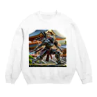 こまイヌ屋たちの十二神将バサラロボ Crew Neck Sweatshirt