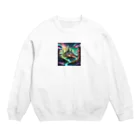 茉莉花の幻想的な魔法の国のお城 Crew Neck Sweatshirt