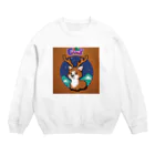 おしゃれなグッズ集のトナカイのドット絵　トナドット Crew Neck Sweatshirt