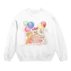 かわうそ🐹Ms LUTRAのHappyCakeParty Crew Neck Sweatshirt