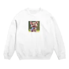 sobamaniaのスマイルドッグ Crew Neck Sweatshirt