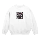 pokonanshopのアングラ店主な猫 Crew Neck Sweatshirt