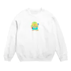 マティリアルの可愛い猫の農家さん Crew Neck Sweatshirt