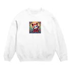 動物大好き＠たつまるの忍者　子パンダ参上 Crew Neck Sweatshirt