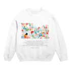 鳥救うSUZURIの『ぴぃ、多様性。』【寄付付き商品】 Crew Neck Sweatshirt