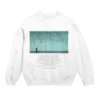 鳥救うSUZURIの『雨の日にまちあわせ』【寄付付き商品】 Crew Neck Sweatshirt