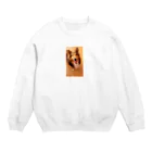 気まぐれシェルティまぐっずのニッコリまぐ Crew Neck Sweatshirt