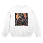 ZZRR12の「猫神極の煌めき：最強の猫武神の輝き」 Crew Neck Sweatshirt