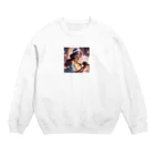 honaruのアジアンテイスト（美女） Crew Neck Sweatshirt