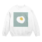 倉持リネンの物販の目玉焼き Crew Neck Sweatshirt