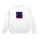 MaSaRuのバイクのイラストグッズ Crew Neck Sweatshirt