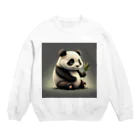 FluffyPanda_AIのPizzazzPanda Crew Neck Sweatshirt