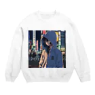 El Sol 85のパーカーフードの少女　池袋編 Crew Neck Sweatshirt