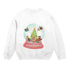 GLOBEのトナカイと愉快な動物たちのクリスマススノードーム Crew Neck Sweatshirt