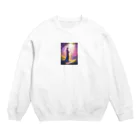 Nihon-Zeppinの幸運の女神 Crew Neck Sweatshirt