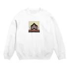 ほっこり絵音舎のドット絵風パイプオルガン Crew Neck Sweatshirt