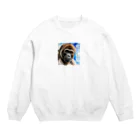 Animal_murmurのゴリラ呟き Crew Neck Sweatshirt