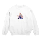 かわいい女の子とシュールな絵のアリスマーガレットちゃん Crew Neck Sweatshirt