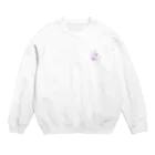 はむのショップの推しうさぎ　むらさき担当 Crew Neck Sweatshirt