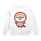 いんこ屋堂のアキクサインコ（ルビノー） Crew Neck Sweatshirt