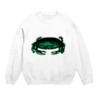 電気こうたろうの店のワタリガニ Crew Neck Sweatshirt